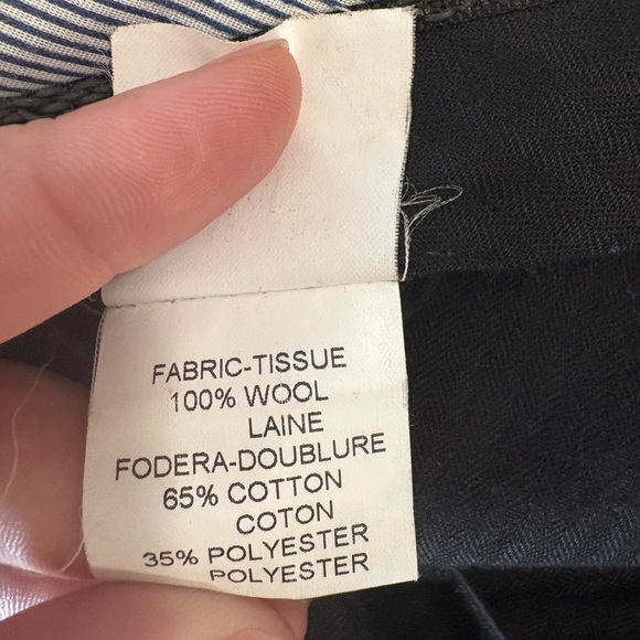 Cuseri Italia, size 38, 100% wool grey dress pants. Straight leg. - Picture 8 of 9